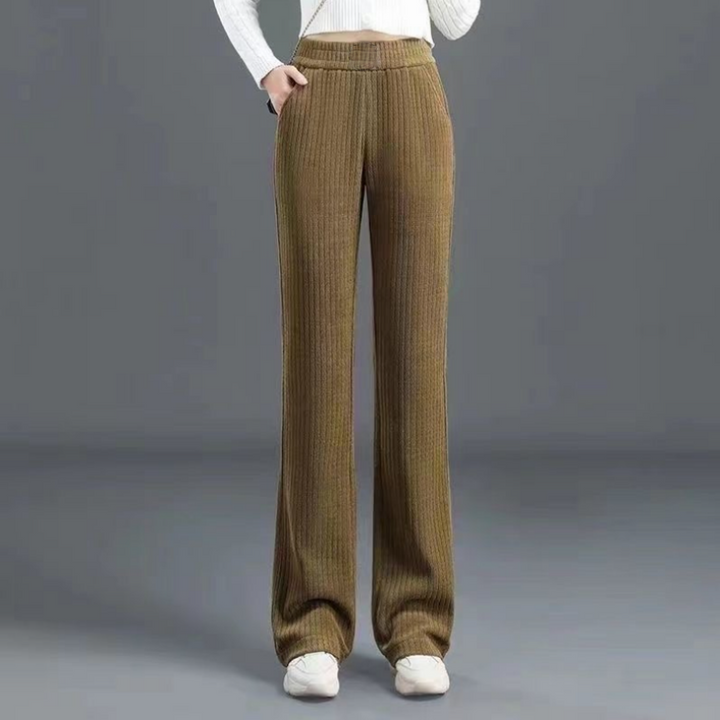 Jane - Comfy Velvet Wide-Leg Trousers